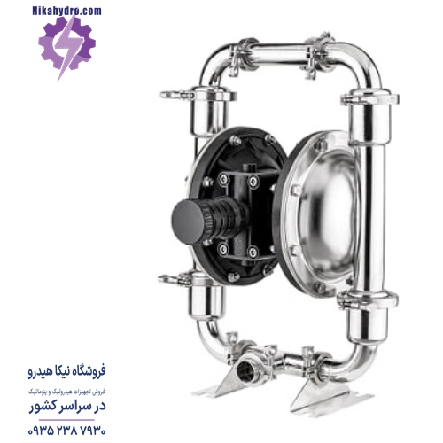 نمای رو به روی پمپ دیافراگمی دیا مدل DP30 Hygienic