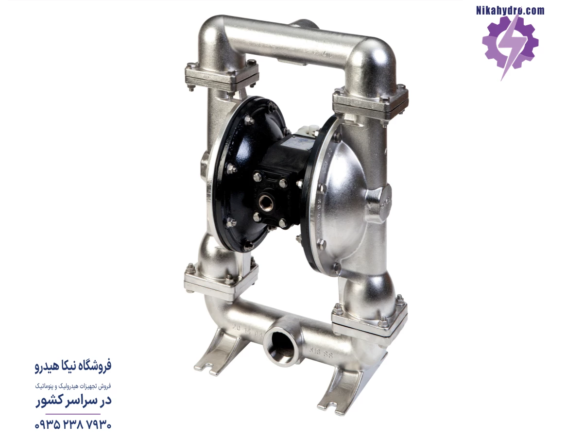 پمپ دیافراگمی 1.5 اینچی پمکار ترکیه از نوع پنوماتیکی