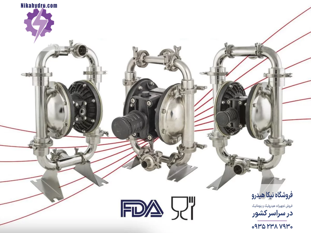 پمپ دیافراگمی دیا ترکیه سایز 1 اینچ سری هایژنیک