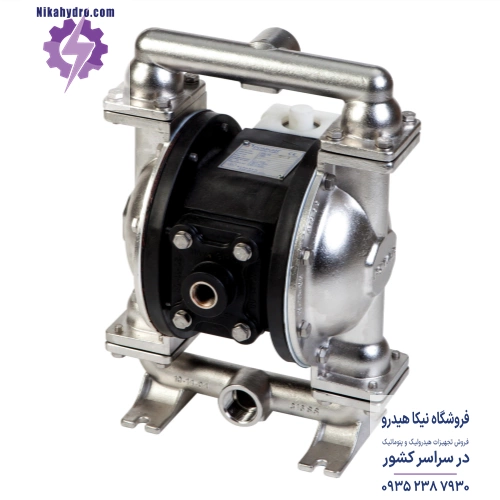 پمپ دیافراگمی پنوماتیکی از برند پمکار ترکیه با بدنه استیل و سایز 1 اینچ