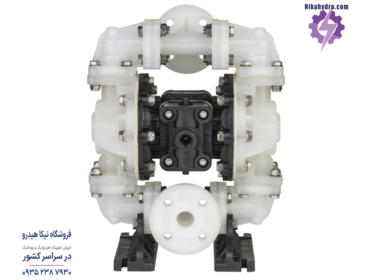 پمپ دیافراگمی ترکیه ای از برند دیا با سایز ورود و خروجی 3/4 اینچ
