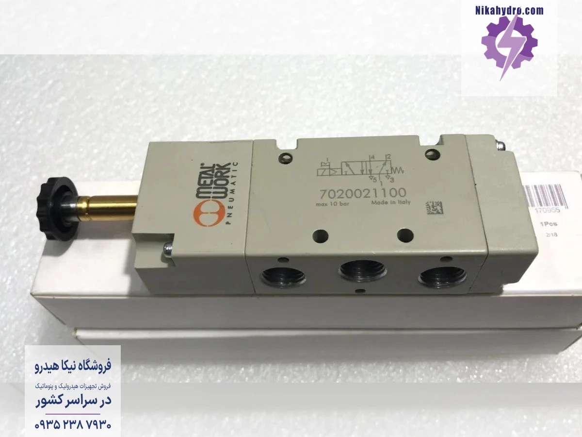 شیر برقی متال ورک 5/2 سایز 1/4 اینچ تک بوبین