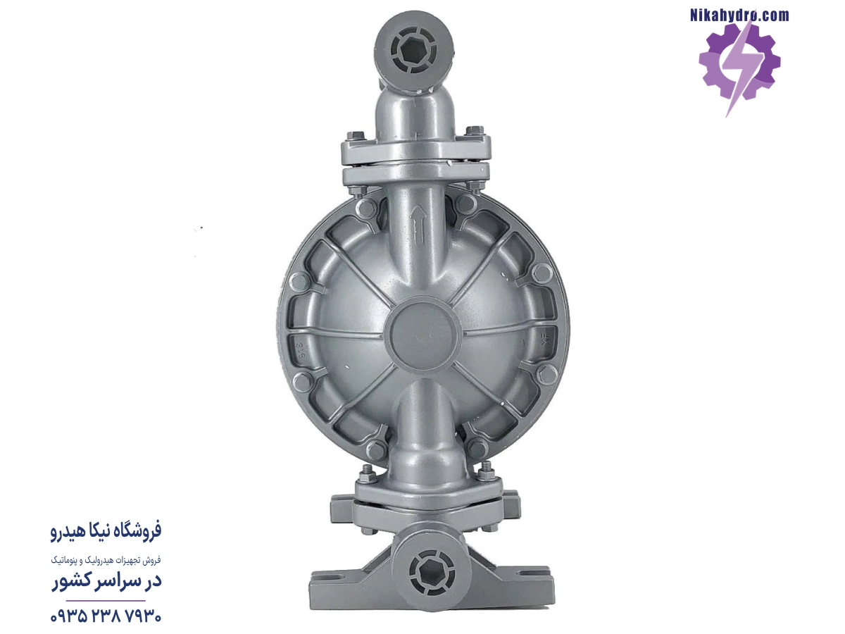 نمای جانبی پمپ دیافراگمی پمکار مدل PK15 ALN